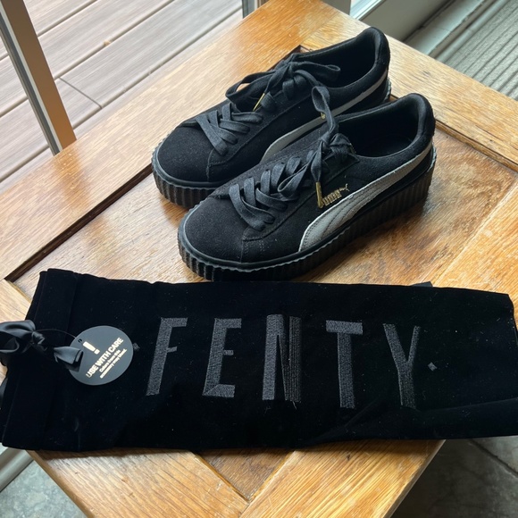 Puma X Fenty Rihanna Creepers- Black w/ White Suede- Never Worn - Picture 3 of 11